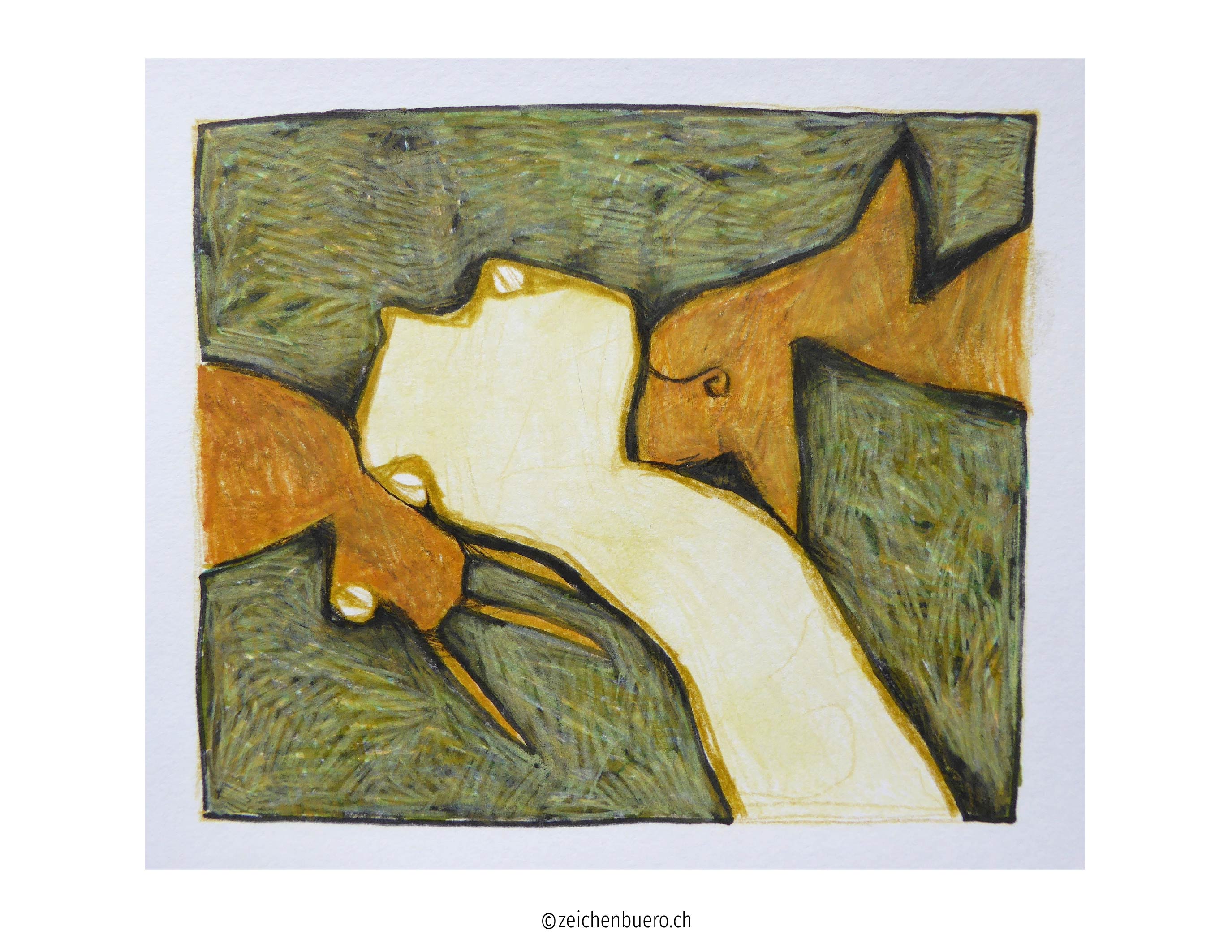 Weg durch Licht und Schatten